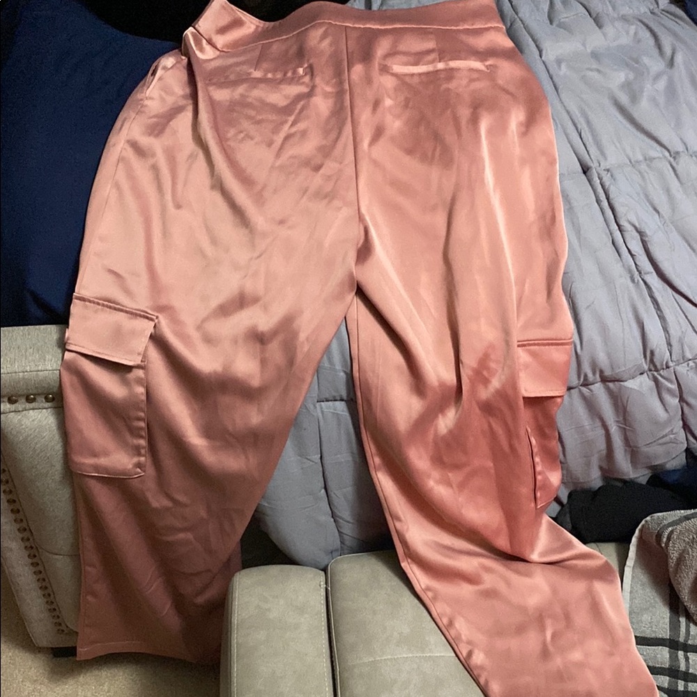 Rachel Zoe Women's Satin Pants - Tan - Picture 4 of 4